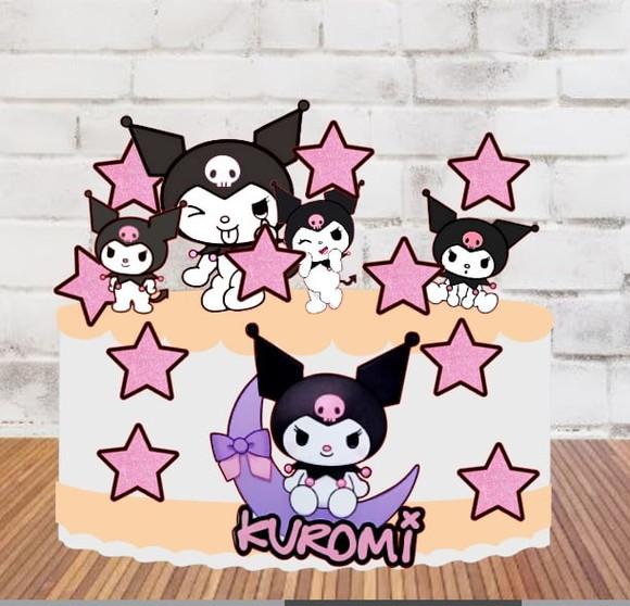 Topo de Bolo Kuromi
