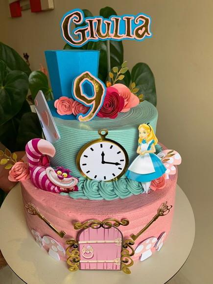 Topo Alice Gato e Cartola 3d