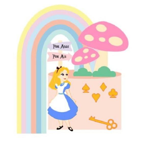 Tp Alice com Arco Iris