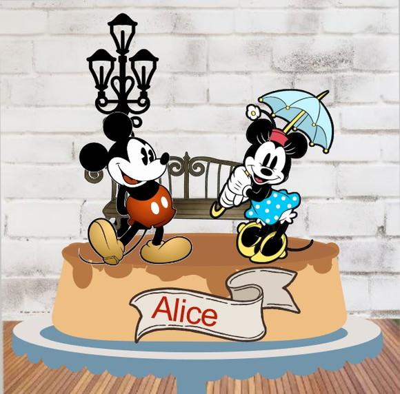 Topo Minnie & Mickey Vintage