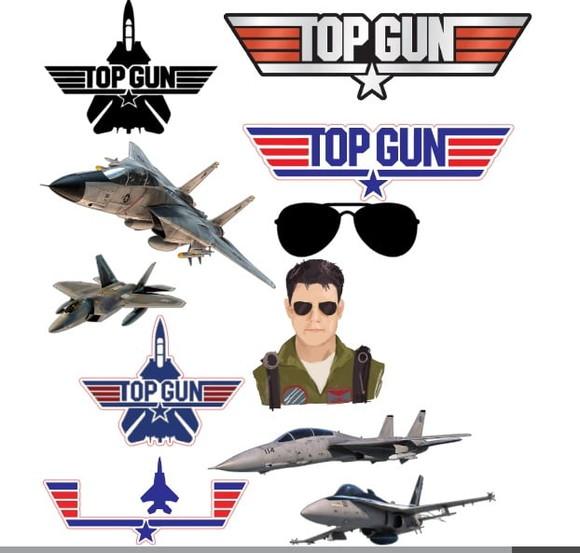 Topo de Bolo Top Gun