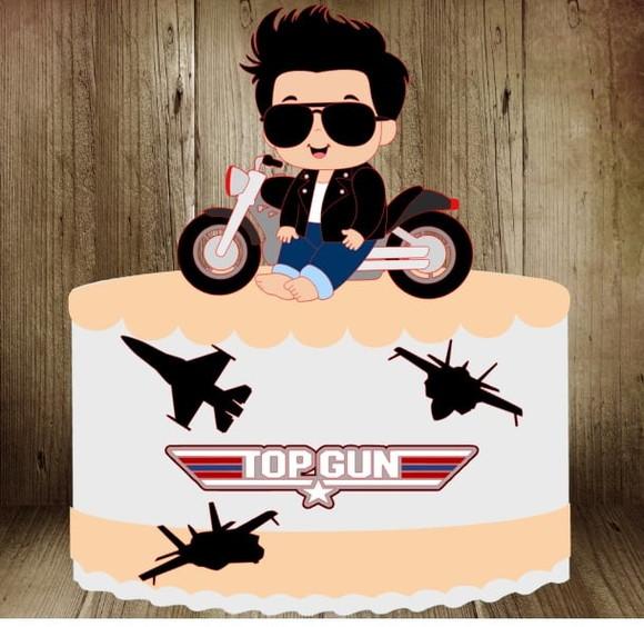 Topo Motoqueiro Top Gun