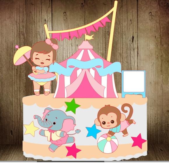 Topo Circo Baby Menina