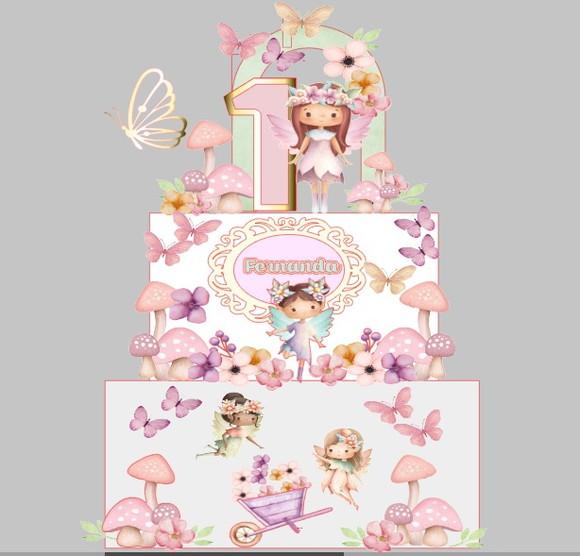 Topper Jardim Encantado das Fadas