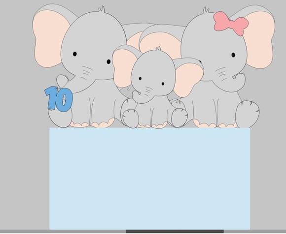 Topo Familia Elefante