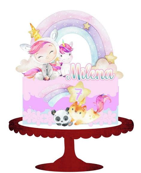 Topo Menina Fantasia Unicórnio
