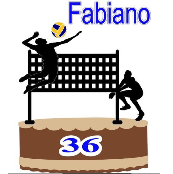 Topo de Bolo Volei