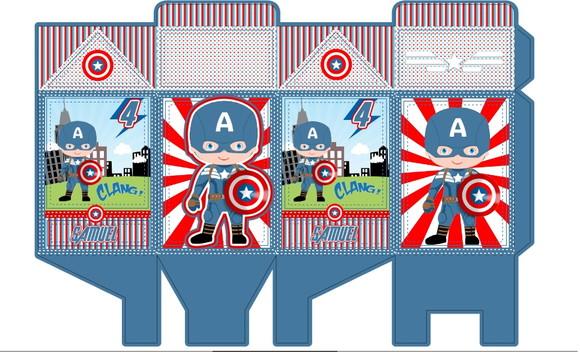 Cx Milk Capitao America Cute