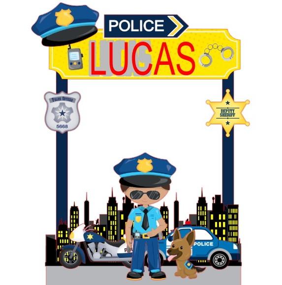 Topo Policial com Cachorro