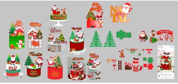 Super Kit com Varios Topos de Natal