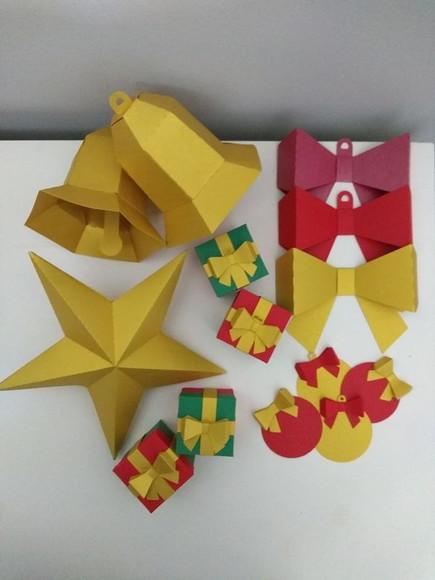 Kit Enfeites de Natal 3d