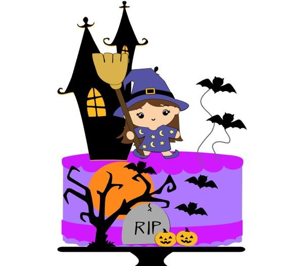 Topo Halloween Bruxinha