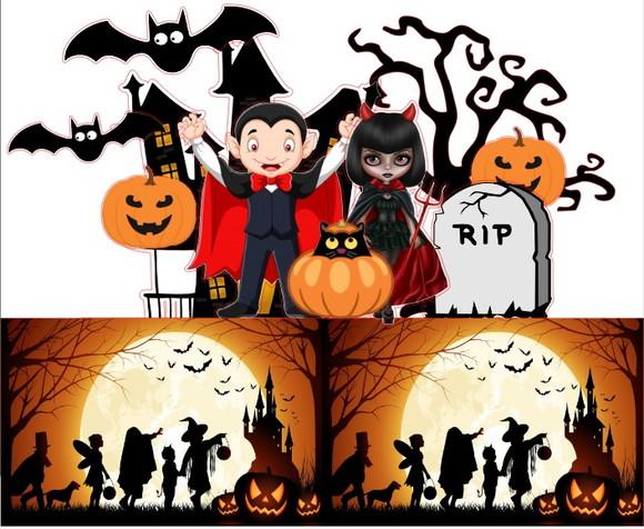 Topo de Bolo Halloween Novo