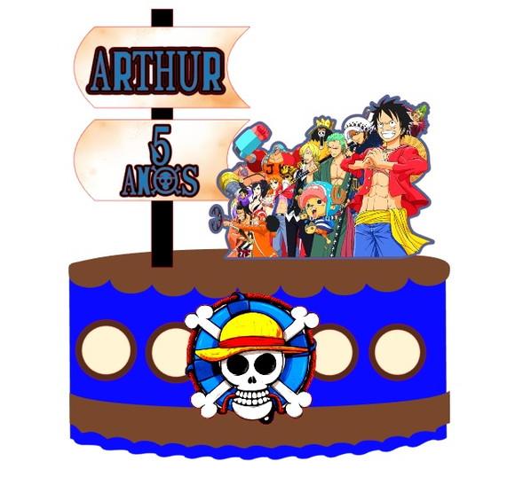 Topo de Bolo One Piece 2