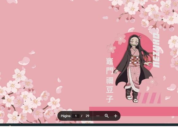 Revista de Colorir Nezuko em pdf
