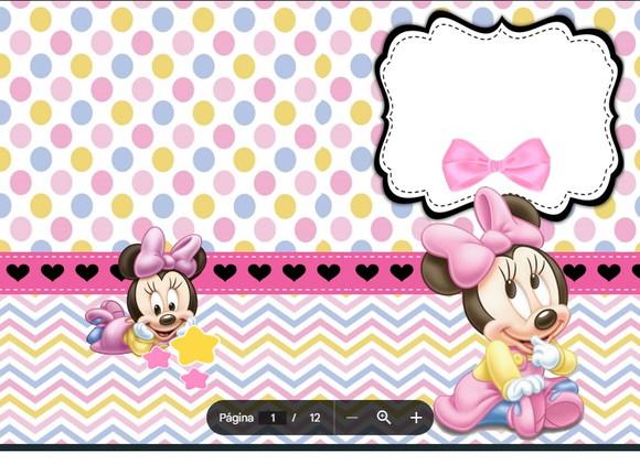 Revista de Colorir Minnie Baby em pdf