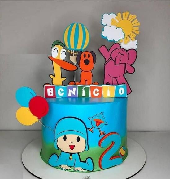 Topo de Bolo Pocoyo 5