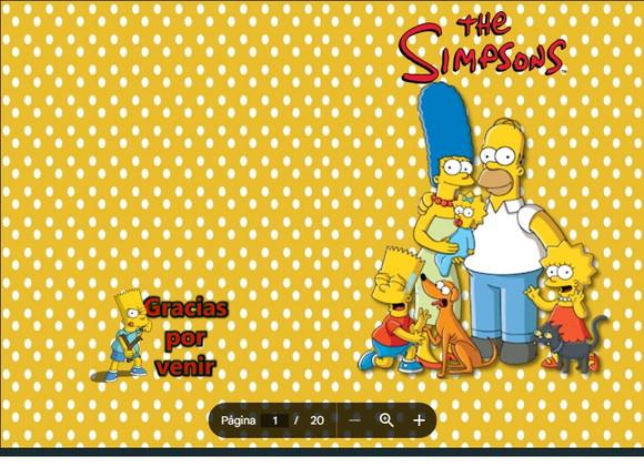 Revista de Colorir os Simpsons em pdf