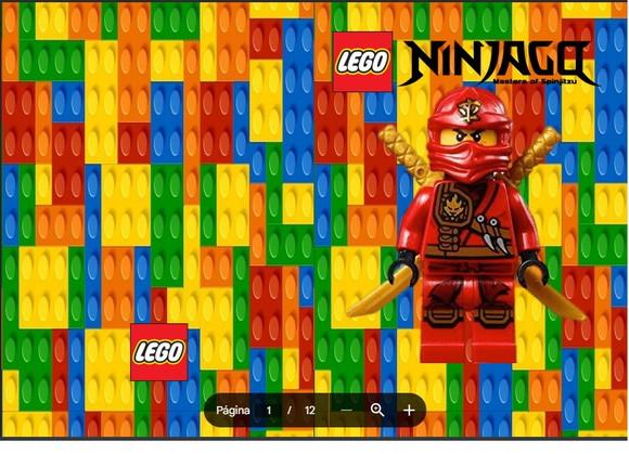 Revista de Colorir Lego Ninjago em pdf