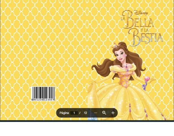 Revista de Colorir Princesa Bella em pdf