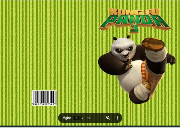 Revista de Colorir Kung Fu Panda em pdf