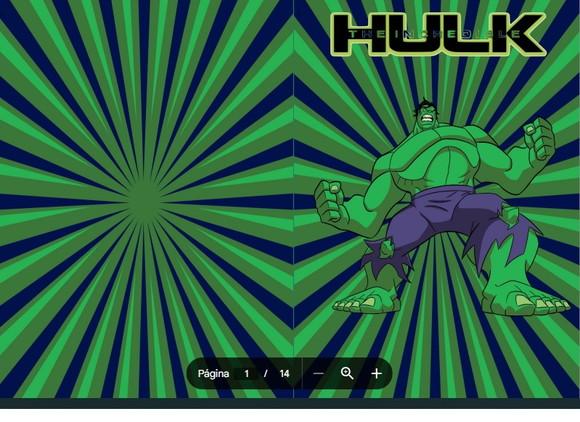 Revista de Colorir Hulk em pdf