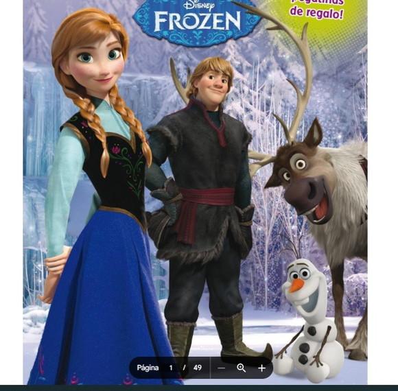 Revista de Colorir Frozen Elza em pdf