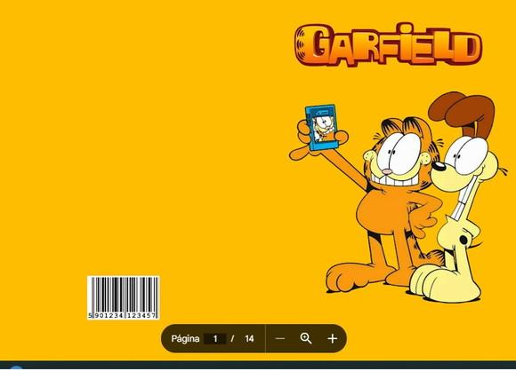 Revista de Colorir Garfield em pdf