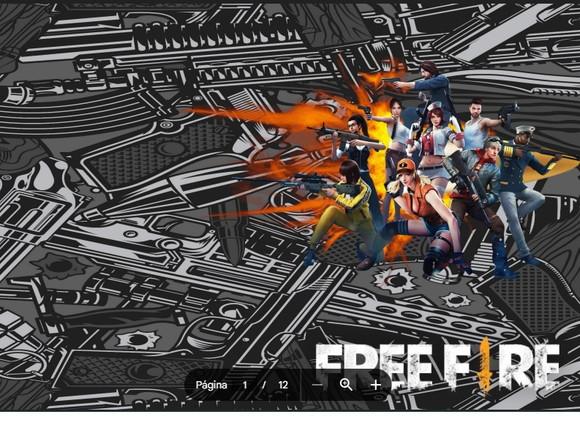 Revista de Colorir Free Fire em pdf