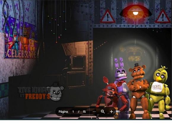 Revista de Colorir Five Nights em pdf