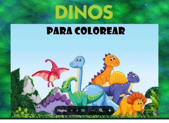 Revista de Colorir Dinossauro 2 em pdf