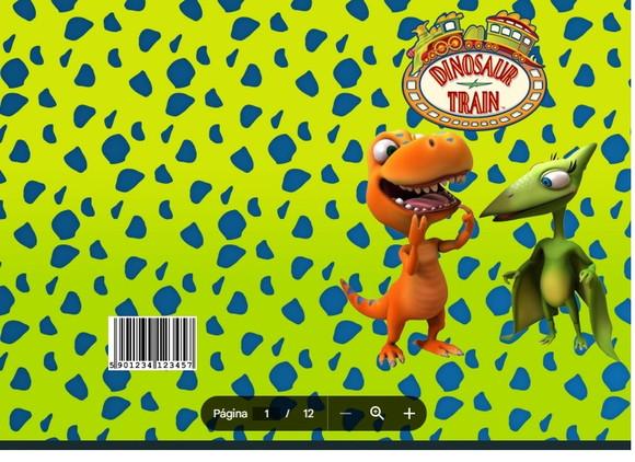 Revista de Colorir Dino Train em pdf
