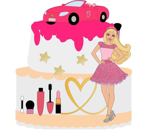 Topo Barbie Make Varias Modelos