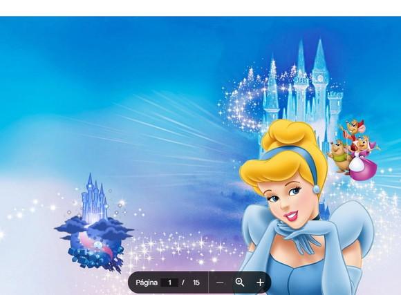 Revista de Colorir Cinderela em pdf