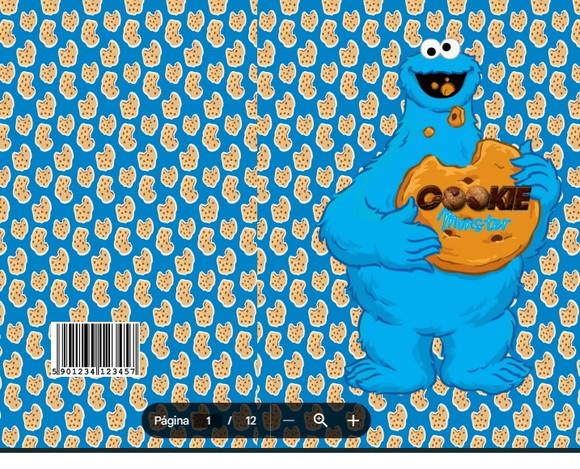 Revista de Colorir Cookie Monster em pdf