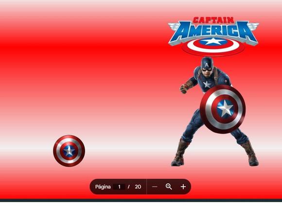 Revista de Colorir Capitão America em Pdf