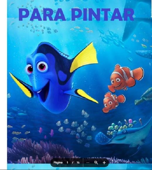Revista de Colorir Dori e Nemo em pdf