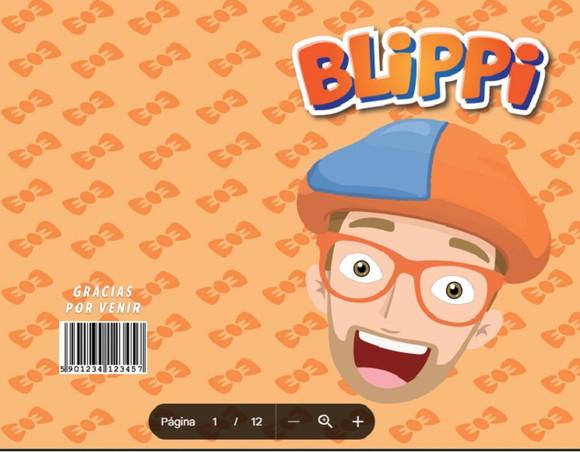 Revista de Colorir Blippi em pdf