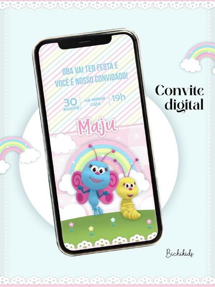 Convite Digital Bichikids Png e pdf