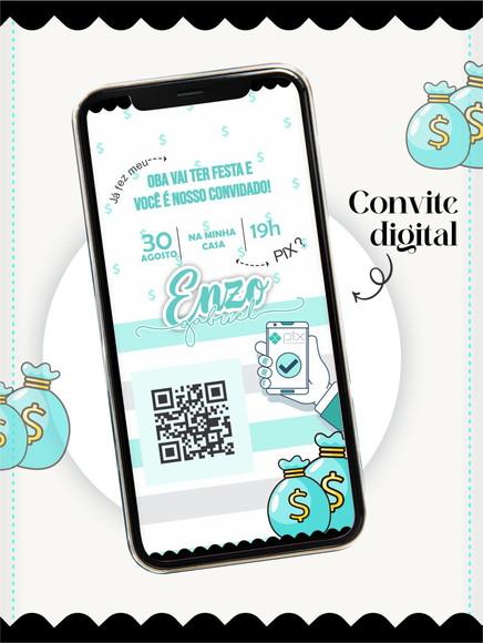 Convite Digital Pix Png e pdf