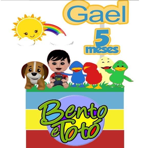 Topo de Bolo Bento e Totó