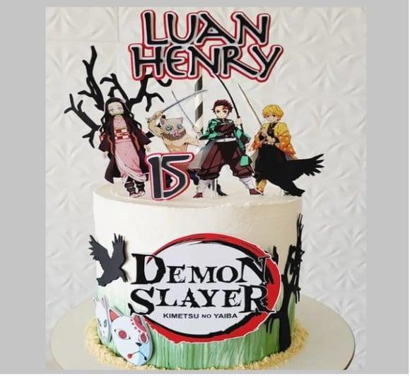 Topo de Bolo Demon Slayer 4