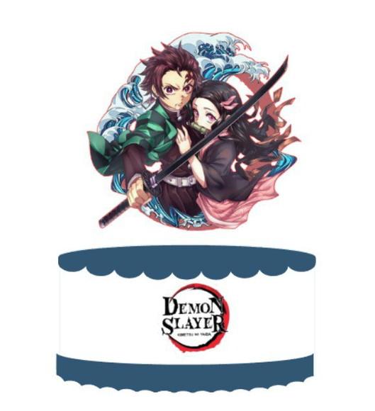 Topo de Bolo Demon Slayer 3