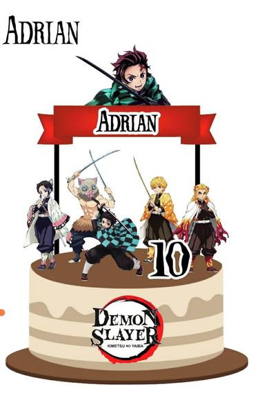 Topo de Bolo Demon Slayer