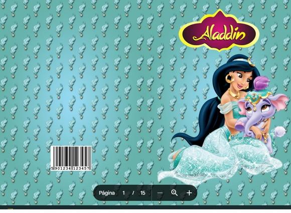 Revista de Colorir Aladdin em pdf