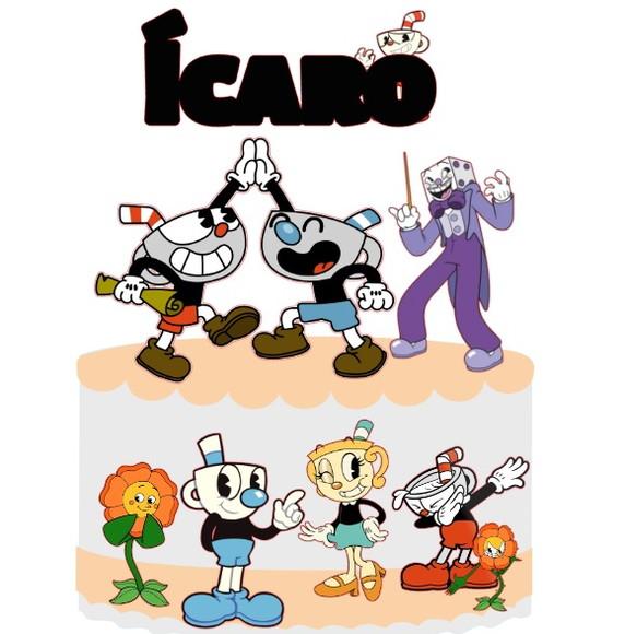 Topo de Bolo Cuphead 2