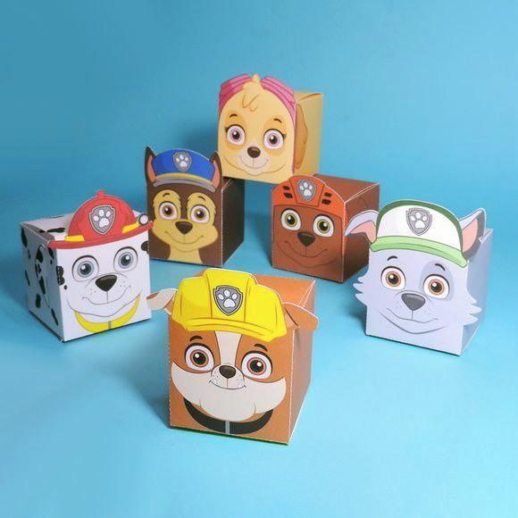 Caixa Cubo 3d Patrulha Canina