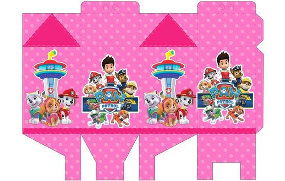 Caixa Milk Patrulha Canina Rosa