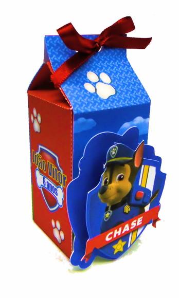 Caixa Milk Patrulha Canina Azul