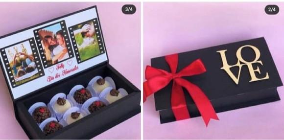 Caixa Love 8 Doces ou Chocolates